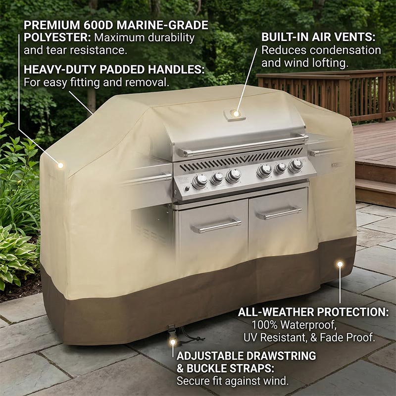 Spark Plug - 600D Outdoor BBQ Grillhoes Houtskool Gasgrills