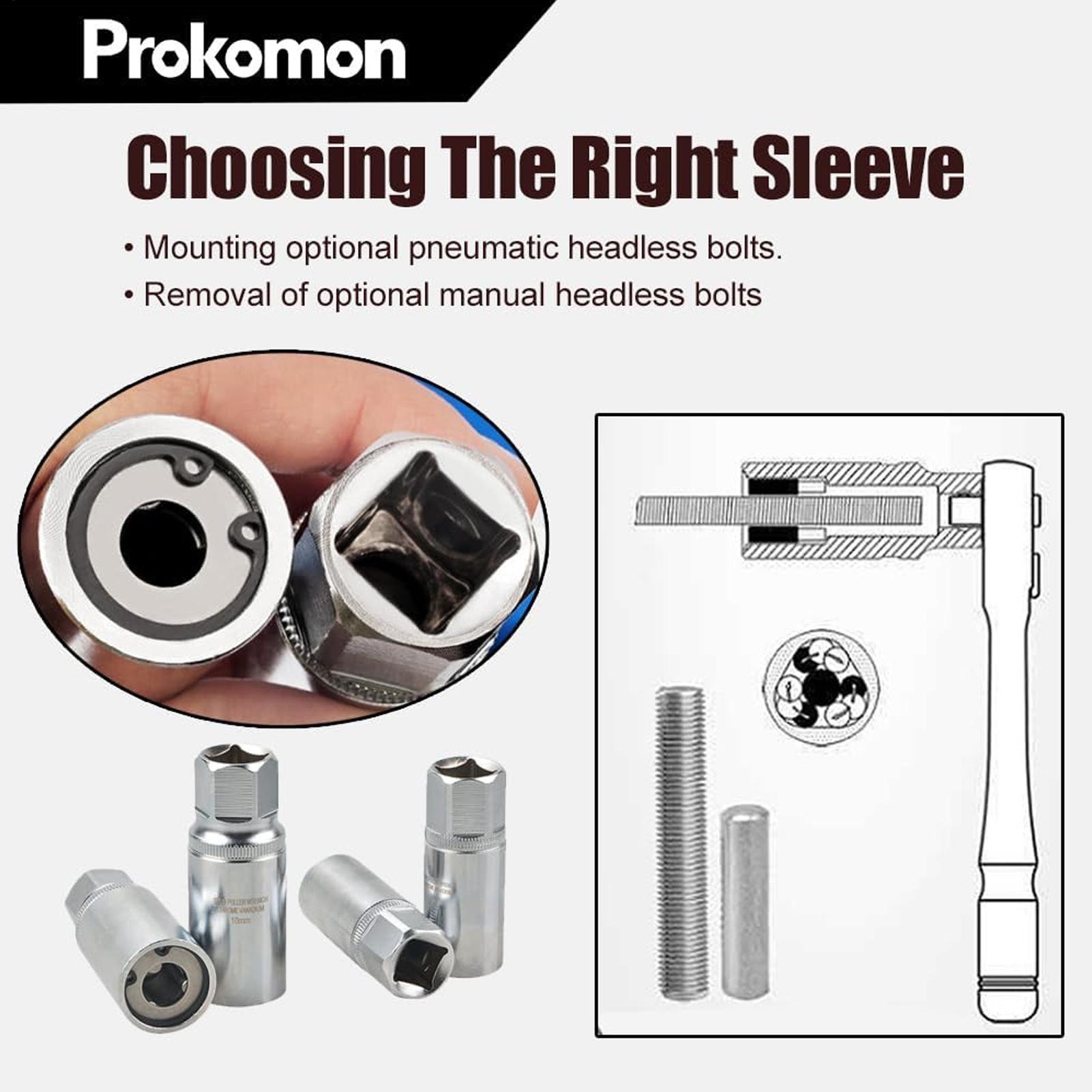 Socket Set - Extractor Set 4 Stuks 1/4 Inch