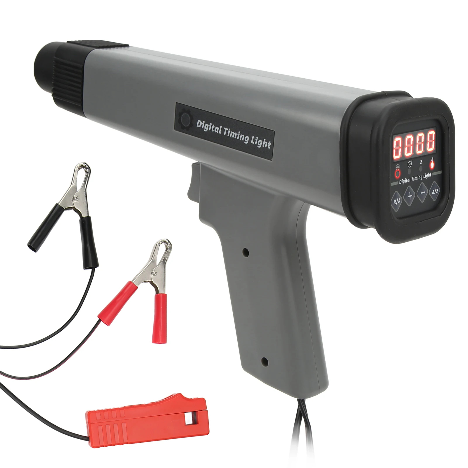 Timing Light Gun - Digitale motorontstekingstestlamp, inductieve stroboscoopontstekingstestlamp, 12V ontstekingstestlamp