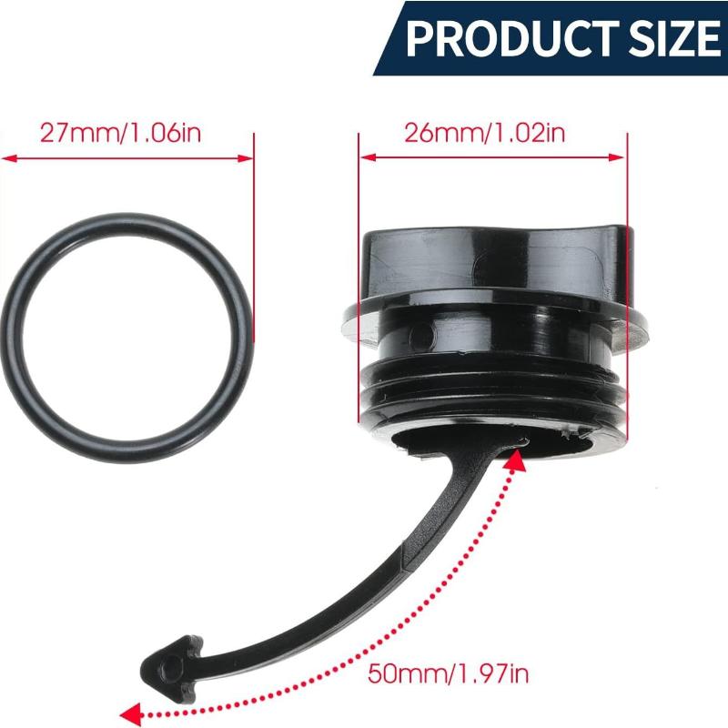 Spark Plug - 1/4 Sets Zwarte Aftapplug Met O-Ring