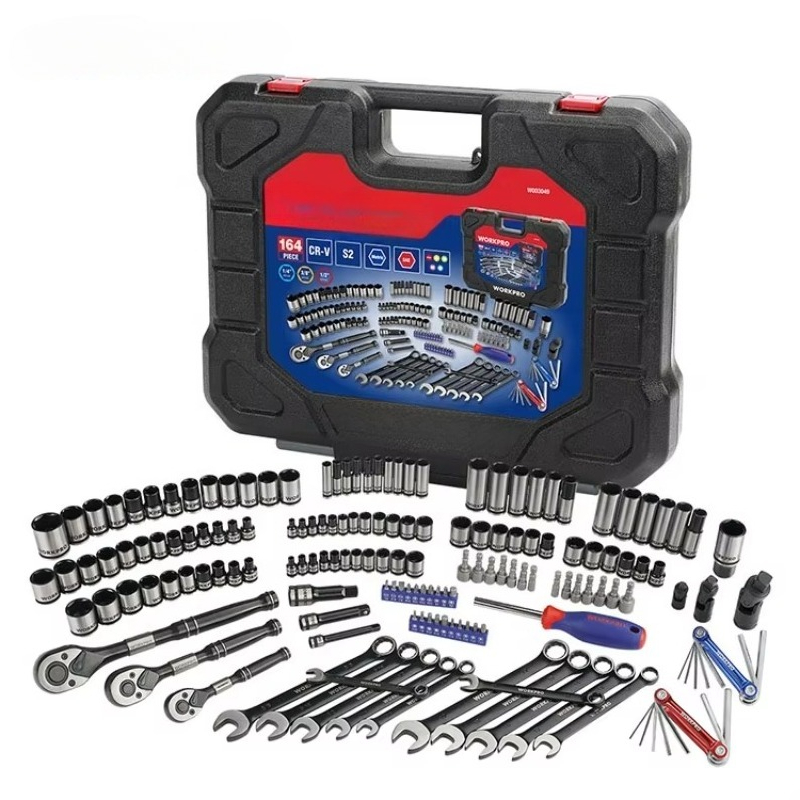 Socket Set - 164-delige PC Mechanic Gereedschapskist Set 1/4