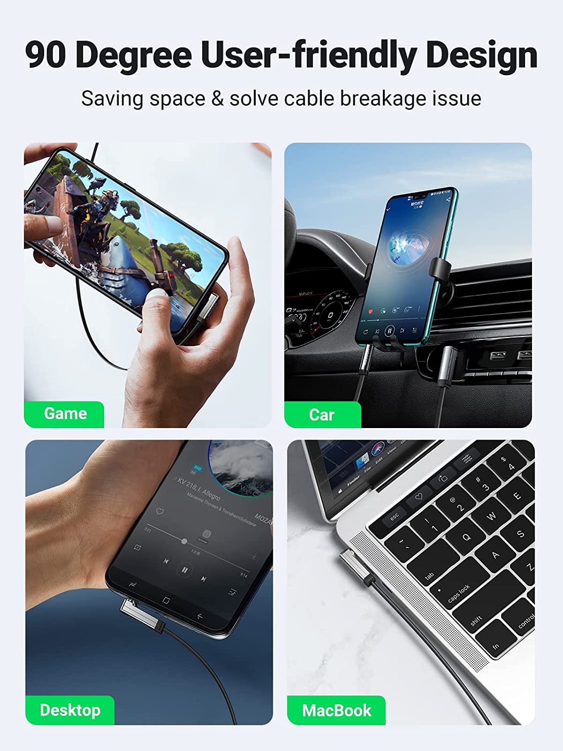 UGREEN Aux-kabel Auto 3,5 mm j - Car Jack recensie en prijs