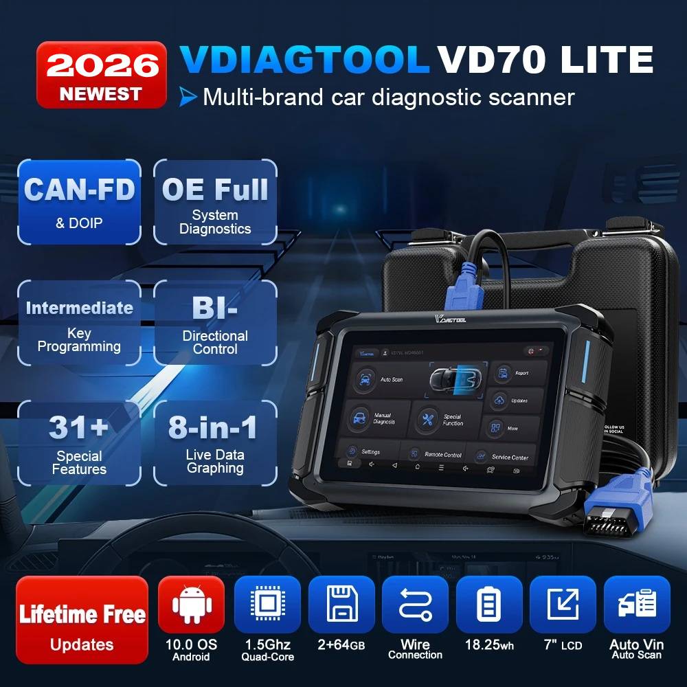 EU Stock VDAIGTOOL VD70 Lite U - Car Diagnostic Tool recensie en prijs