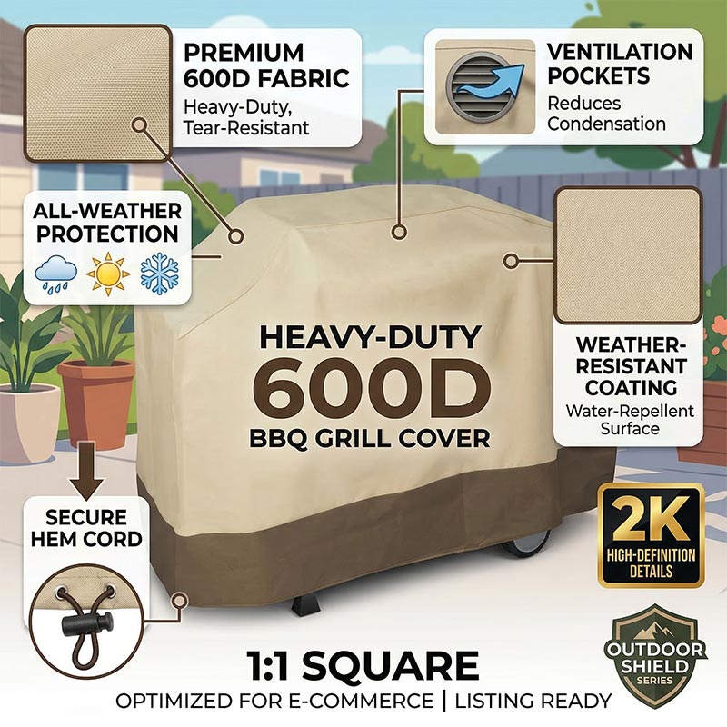 600D Outdoor BBQ Grillhoes Hou - Spark Plug recensie en prijs