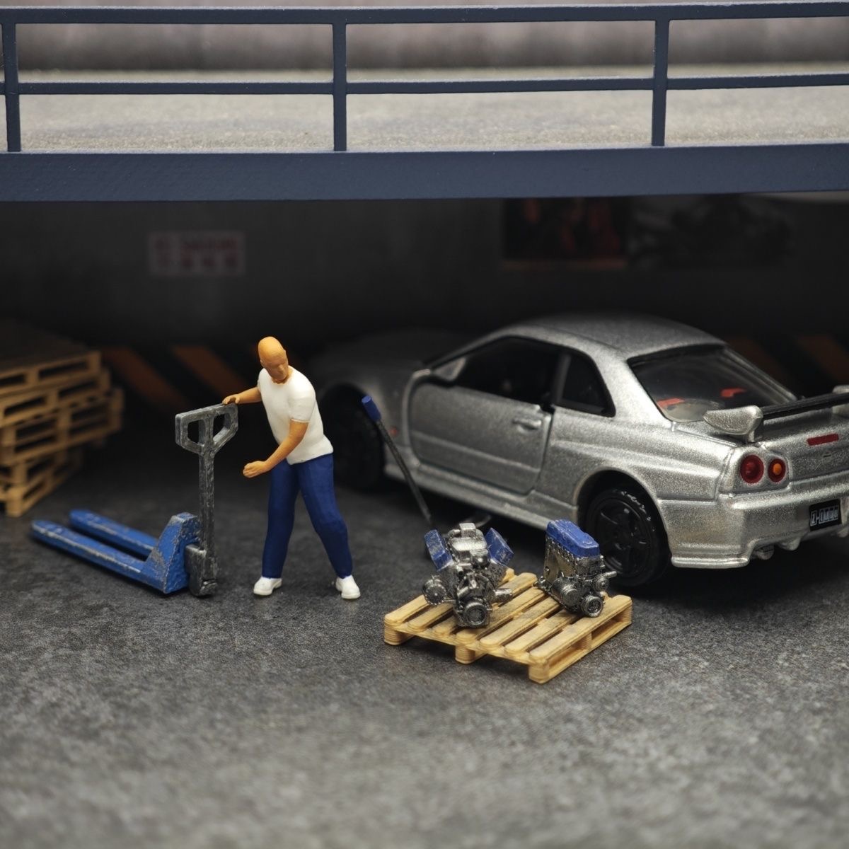 1:64 automodel reparatiewerkpl - Car Jack recensie en prijs