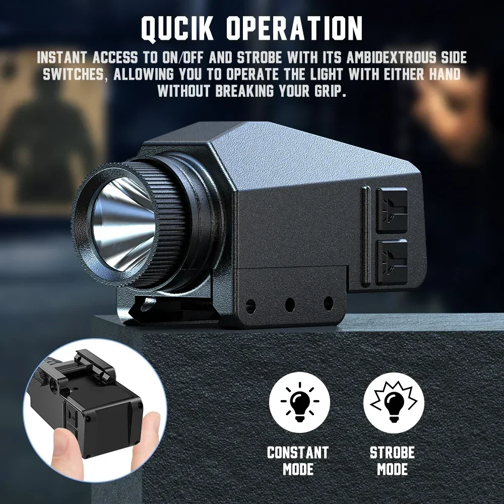 1000LM Tactische LED Zaklamp C - Timing Light Gun recensie en prijs