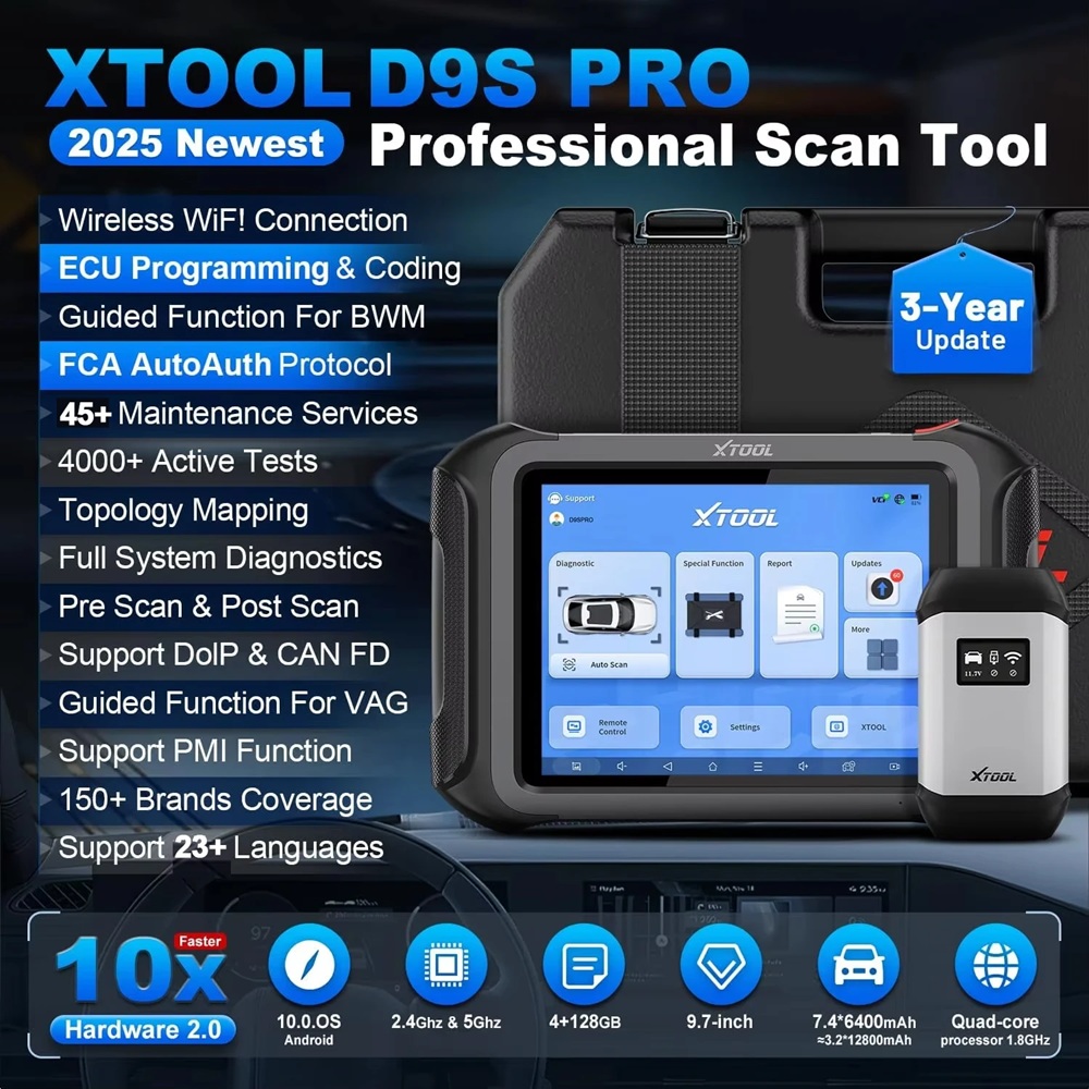 USA Warehouse XTOOL D9S Pro Au - Car Diagnostic Tool recensie en prijs