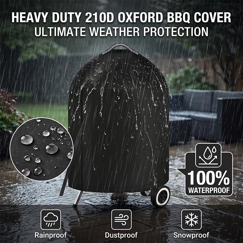 Zwarte ronde buiten grillhoes  - Spark Plug recensie en prijs